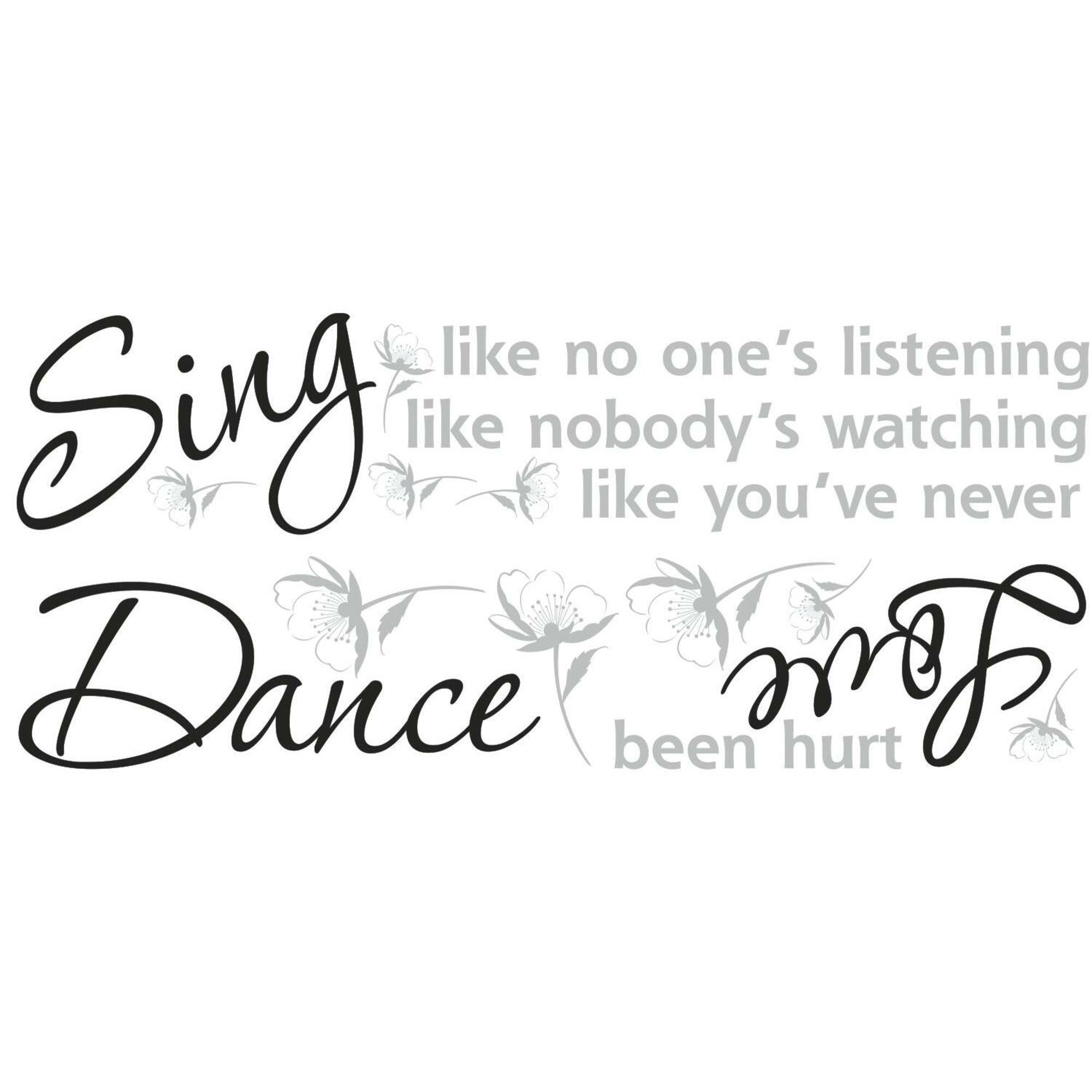 RoomMates Dance, Sing, Love Peel & Stick Wall Decals